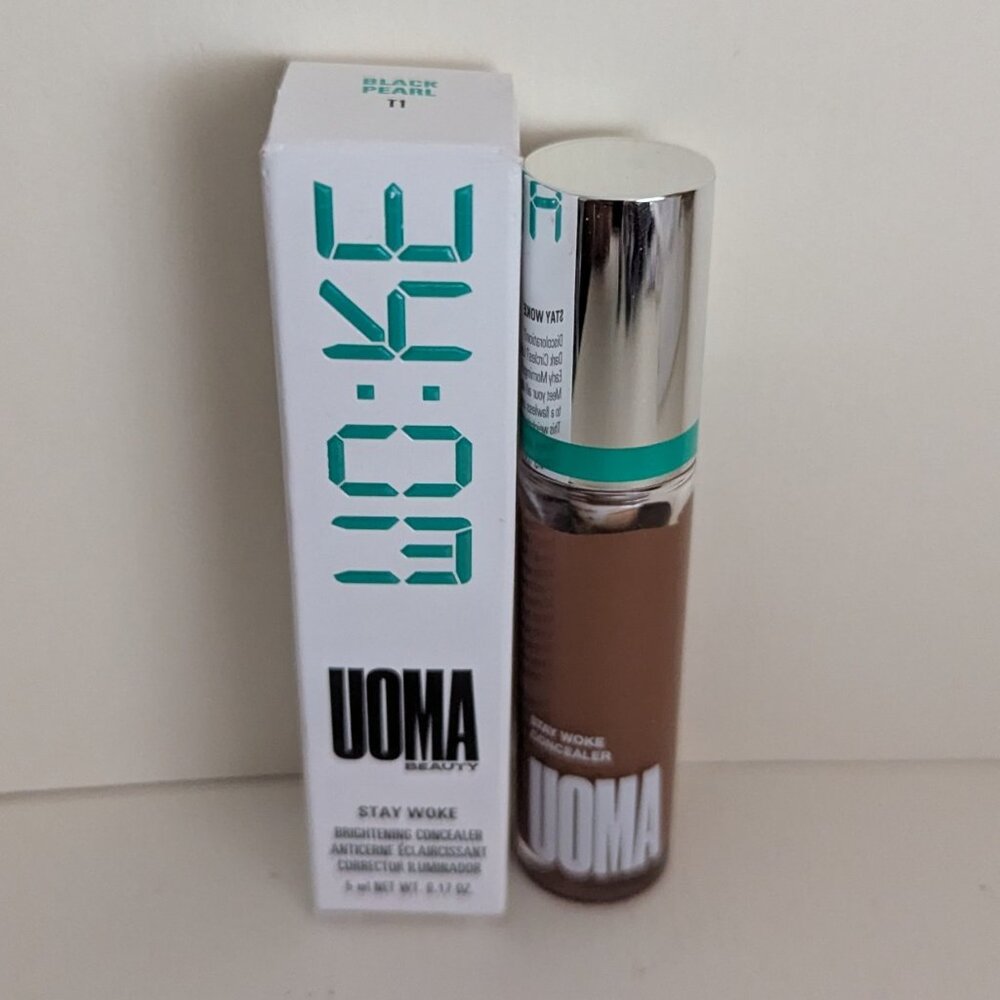 UOMA Stay Woke Brightening Concealer - Black Pearl T1
